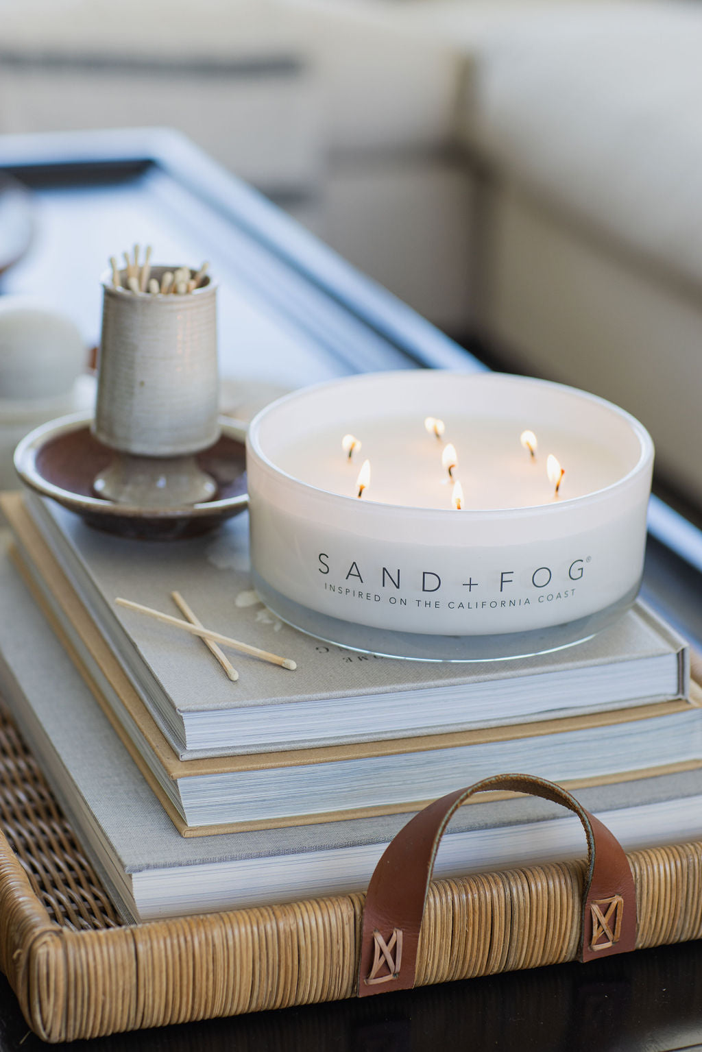Premium Cozy Ocean Mist 34 oz scented candle