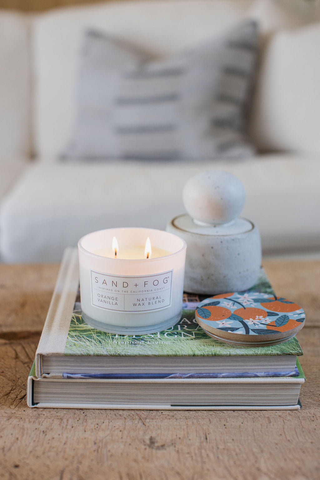 Premium Cozy Orange Vanilla 12 oz scented candle