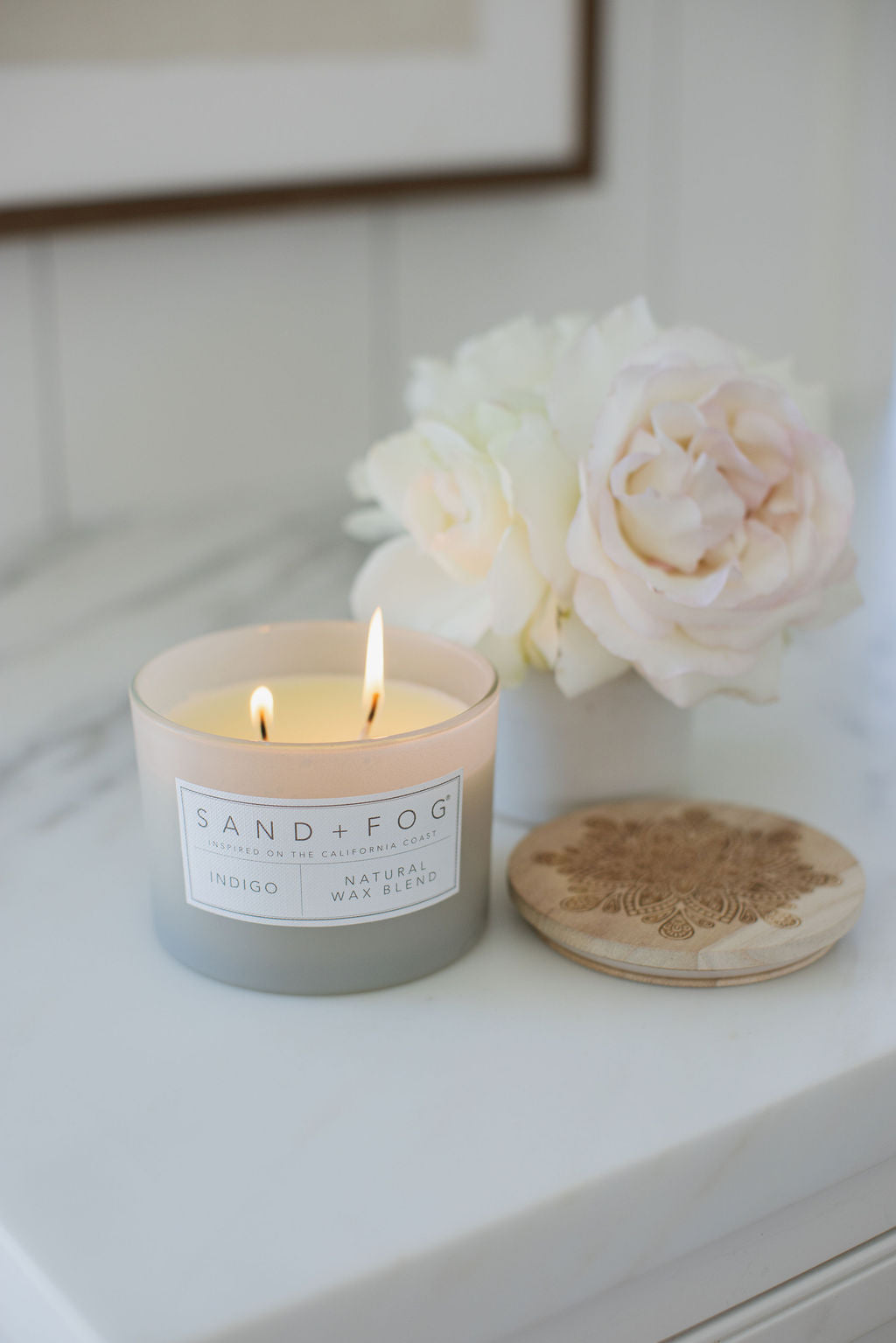 Premium Cozy Indigo 12 oz scented candle