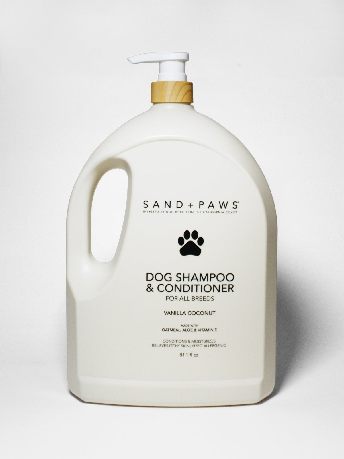 Gentle Signature Sand + Paws Pet Shampoo & Conditioner - Vanilla Coconut