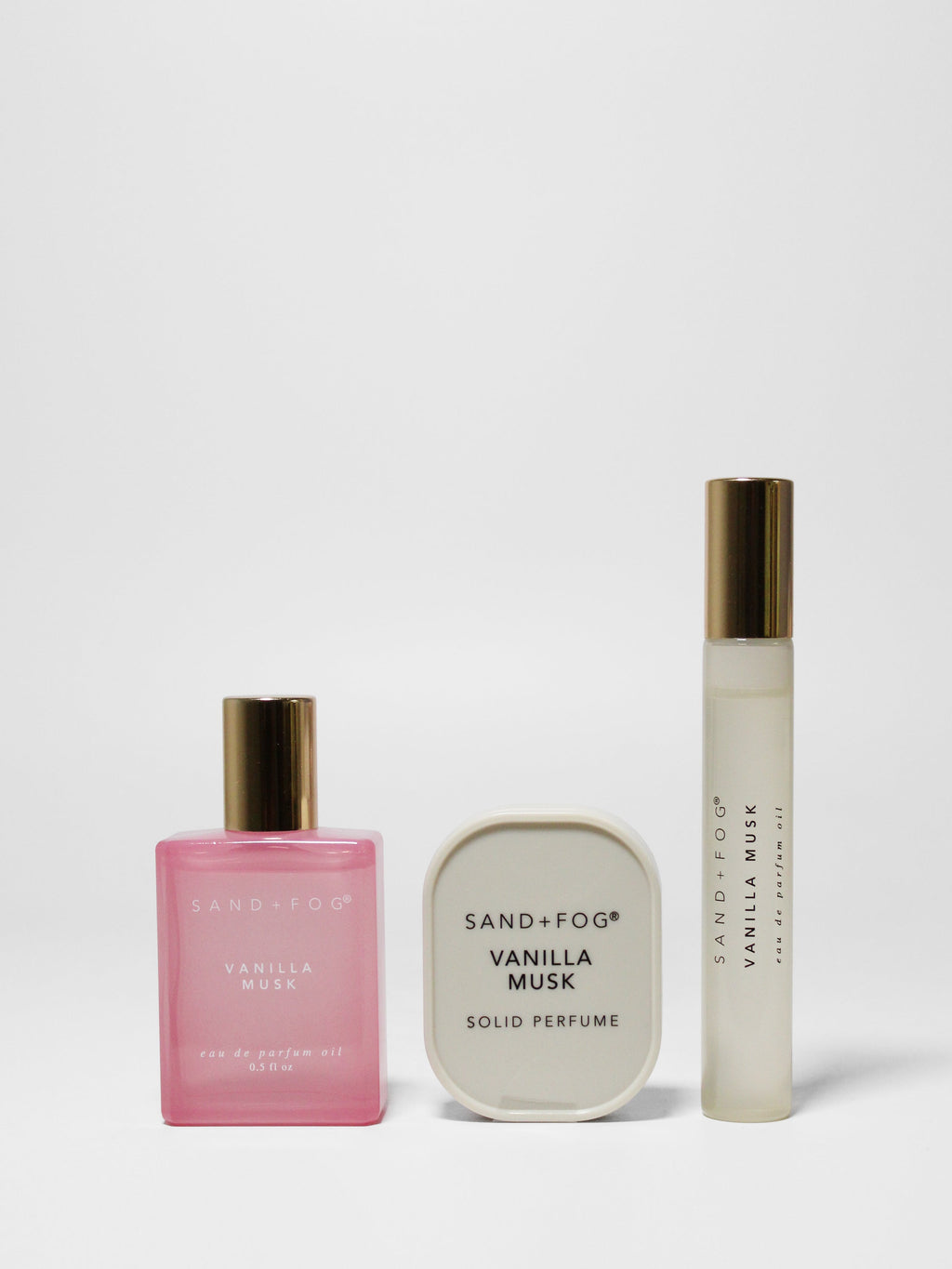 Luxury Signature Perfume Oil Rollerballs and Solid Perfume Set - Vanilla Musk