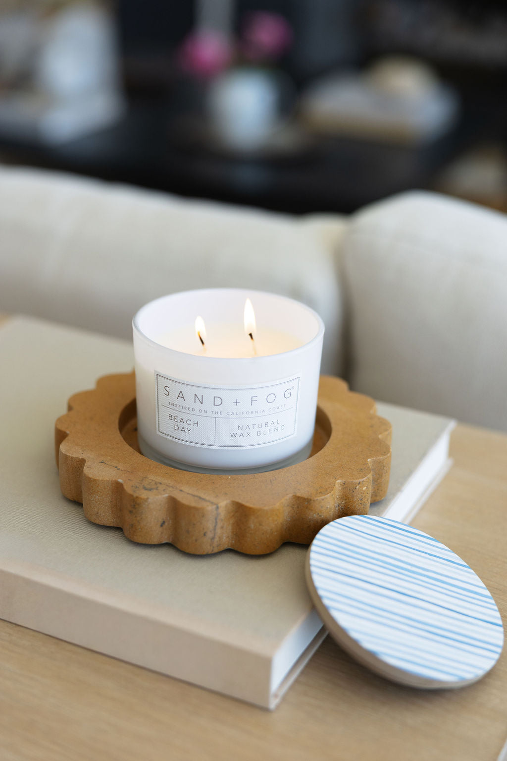 Premium Cozy Beach Day 12 oz scented candle