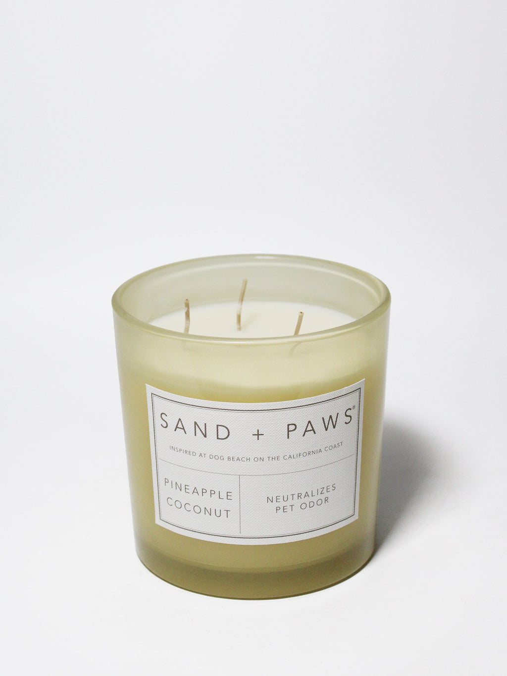 Premium Cozy Sand + Paws Pineapple Coconut 21 oz scented candle