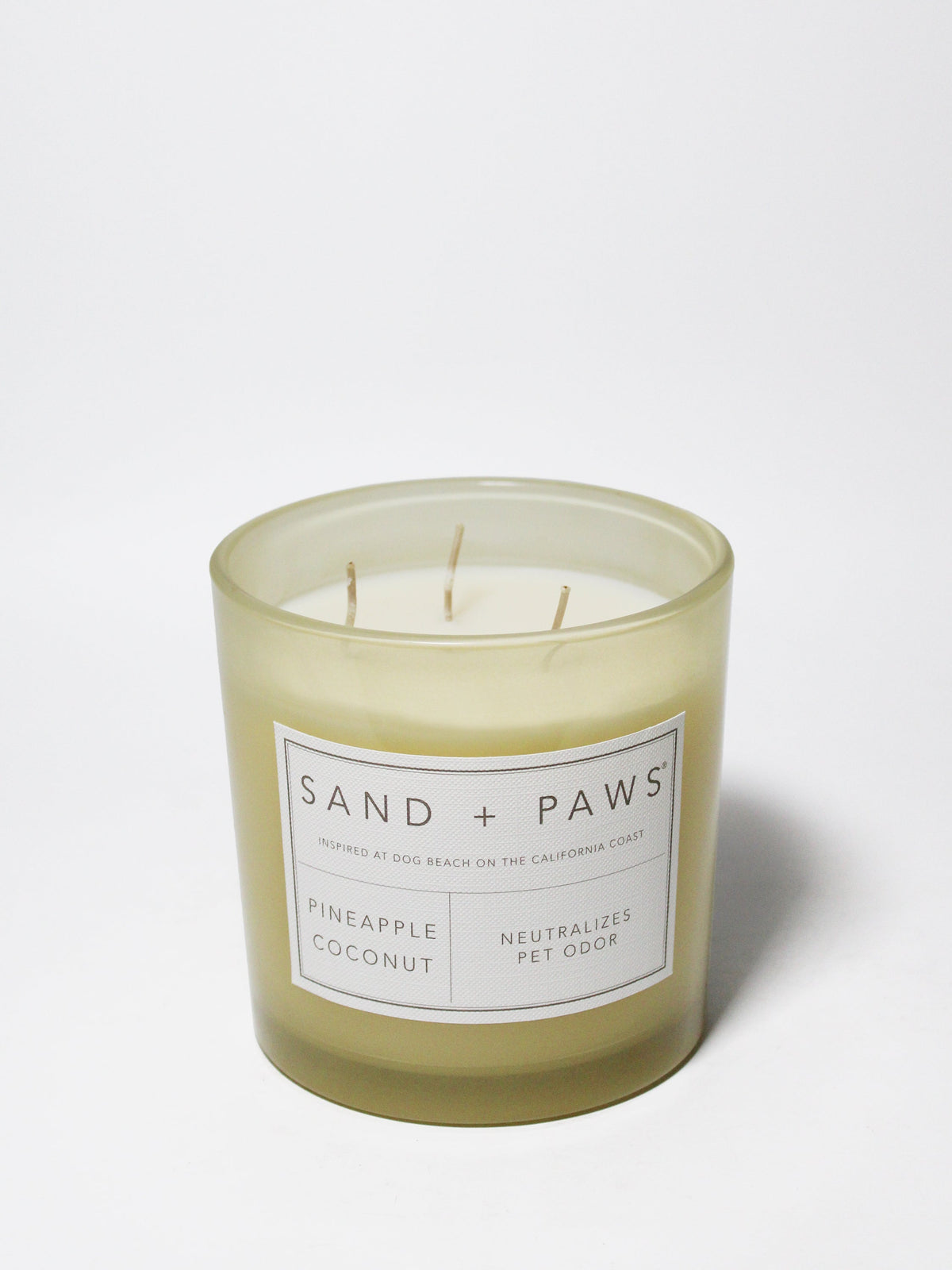 Premium Cozy Sand + Paws Pineapple Coconut 21 oz scented candle