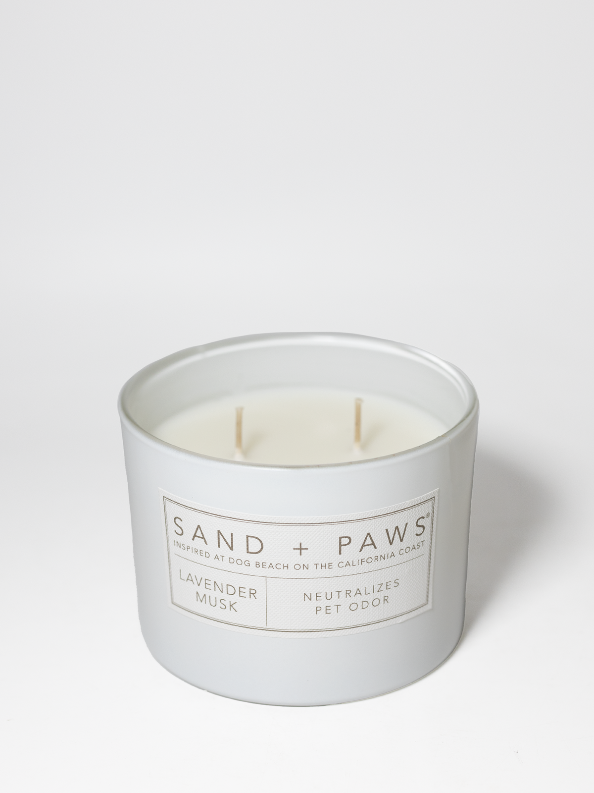 Premium Cozy Sand + Paws Lavender Musk 12 oz scented candle