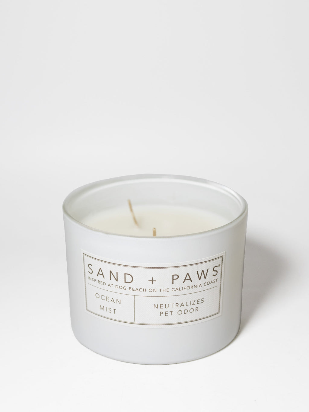 Premium Cozy Sand + Paws Ocean Mist 12 oz scented candle