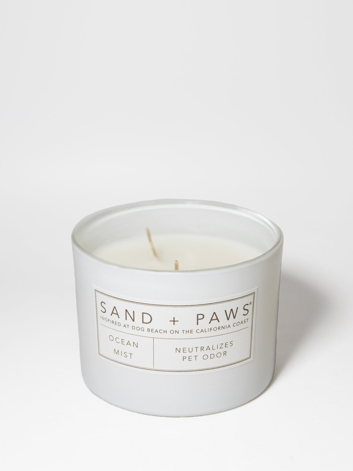 Premium Cozy Sand + Paws Ocean Mist 12 oz scented candle
