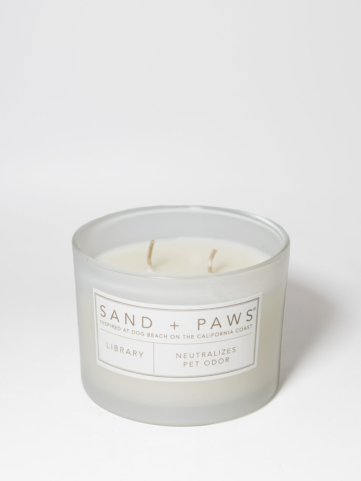 Premium Cozy Sand + Paws Library 12 oz scented candle