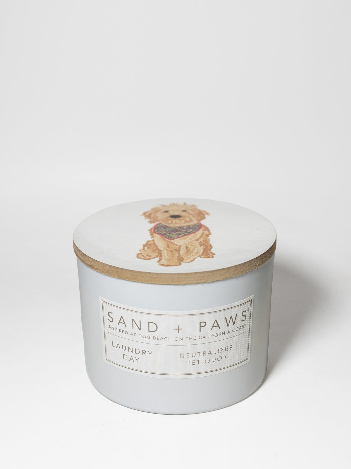 Premium Cozy Sand + Paws Laundry Day 12 oz scented candle