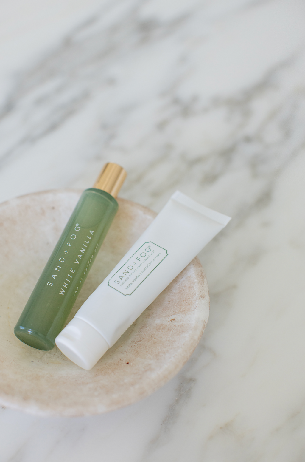 Luxury Signature Hand Cream and Perfume Oil Rollerball Set - White Vanilla