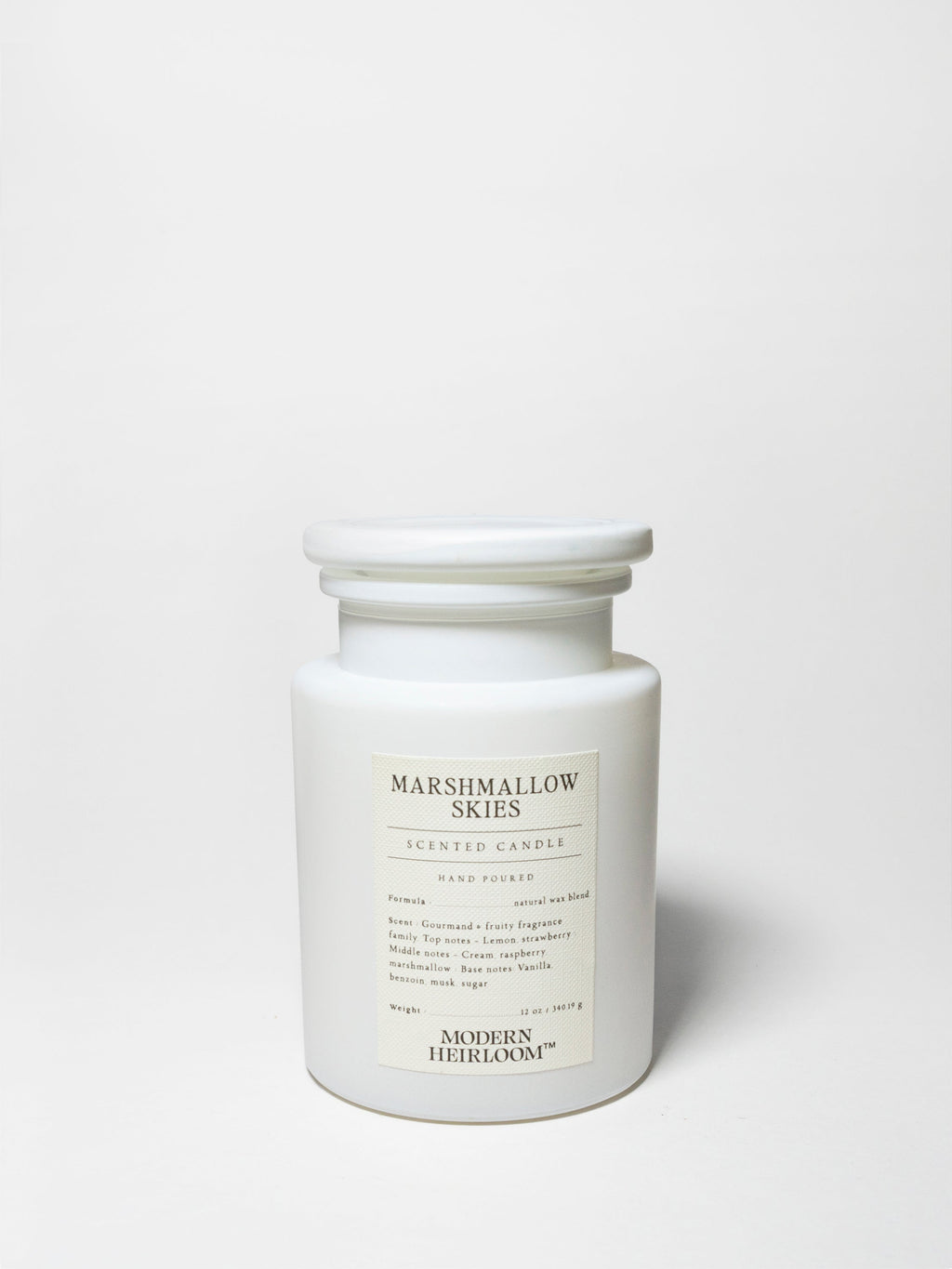 Premium Cozy Marshmallow Skies 12 oz scented candle
