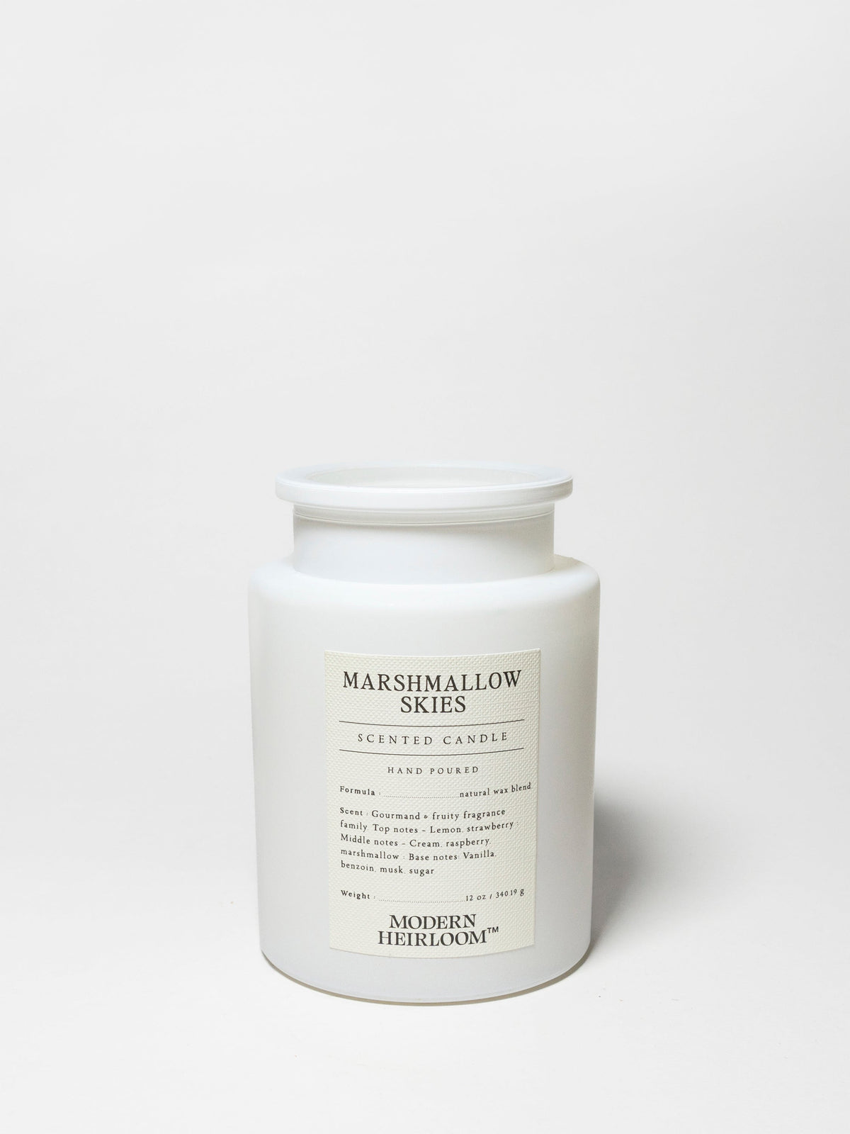 Premium Cozy Marshmallow Skies 12 oz scented candle