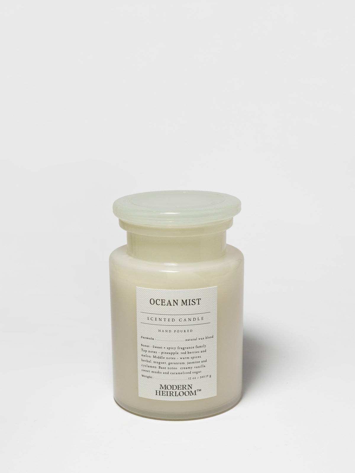 Premium Cozy Ocean Mist 12 oz scented candle