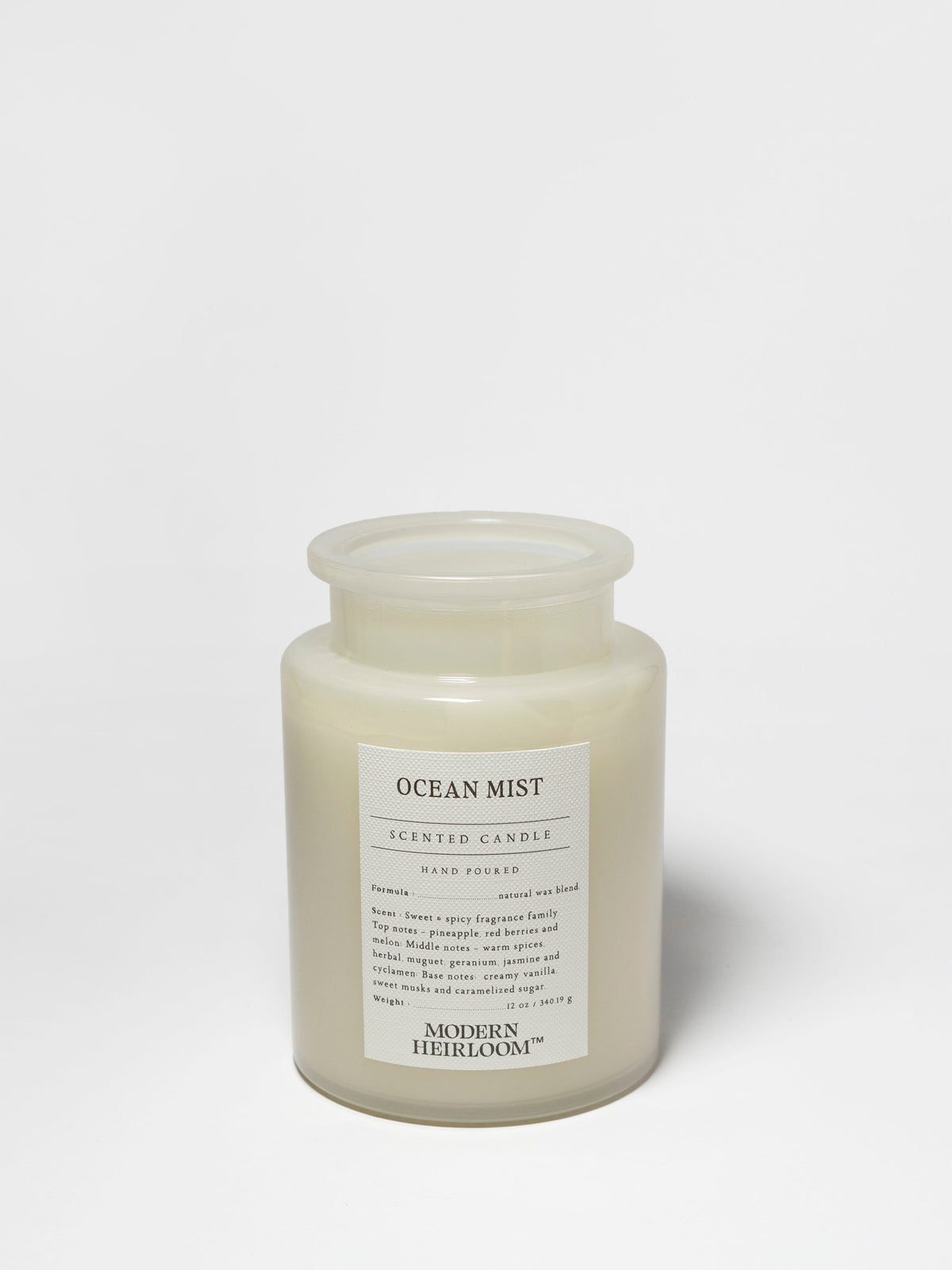 Premium Cozy Ocean Mist 12 oz scented candle