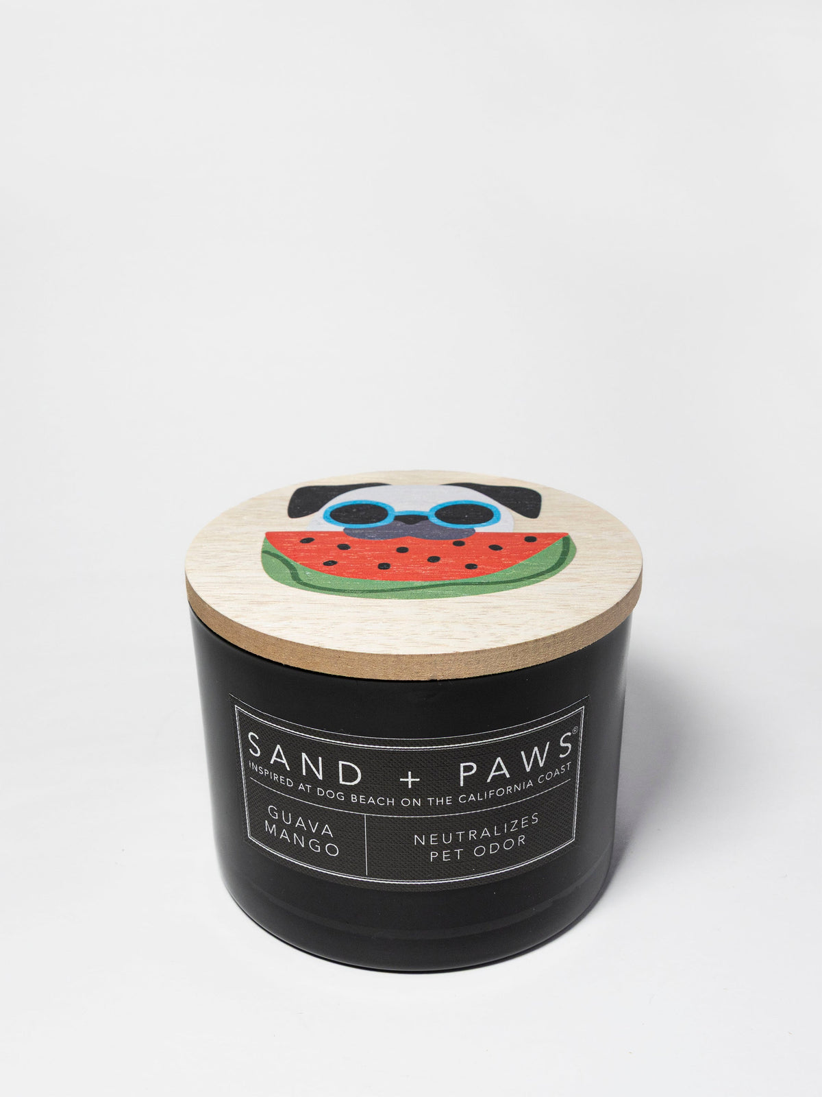 Premium Cozy Sand + Paws Guava Mango 12 oz scented candle