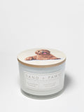 Premium Cozy Sand + Paws California Citron 12 oz scented candle