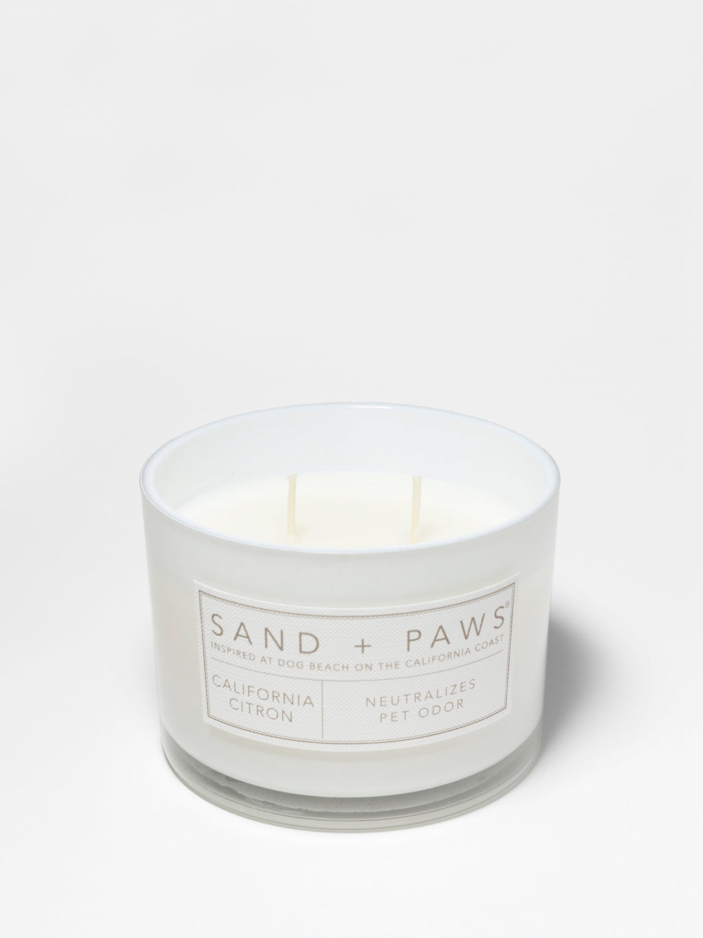 Premium Cozy Sand + Paws California Citron 12 oz scented candle