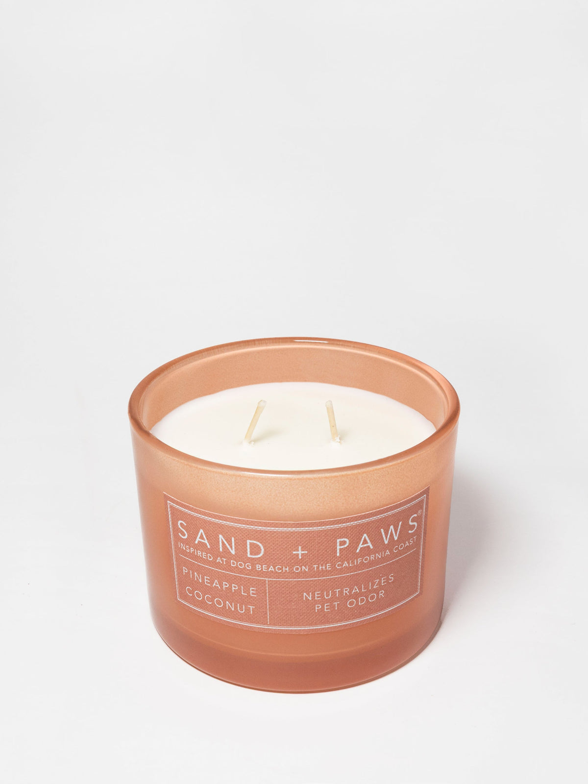 Premium Cozy Sand + Paws Pineapple Coconut 12 oz scented candle