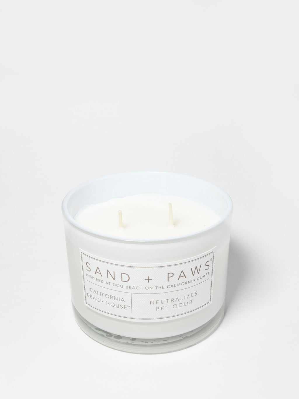 Premium Cozy Sand + Paws California Beach House 12 oz scented candle