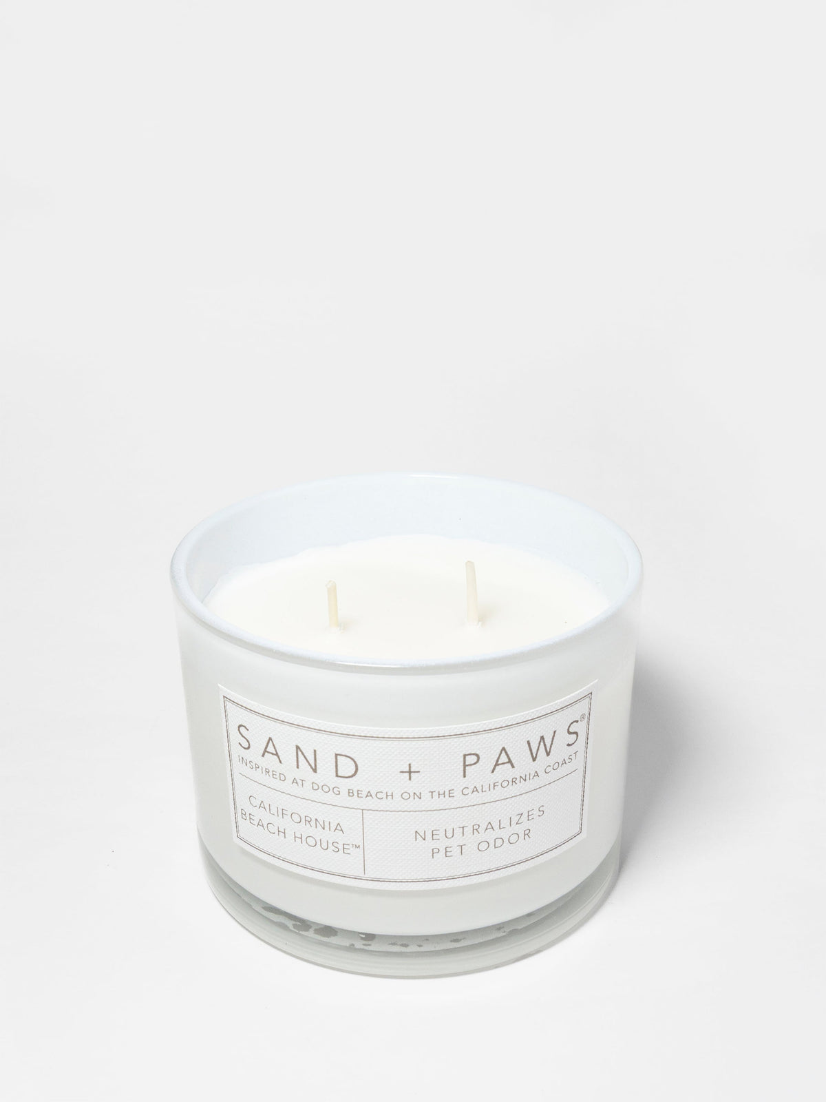 Premium Cozy Sand + Paws California Beach House 12 oz scented candle