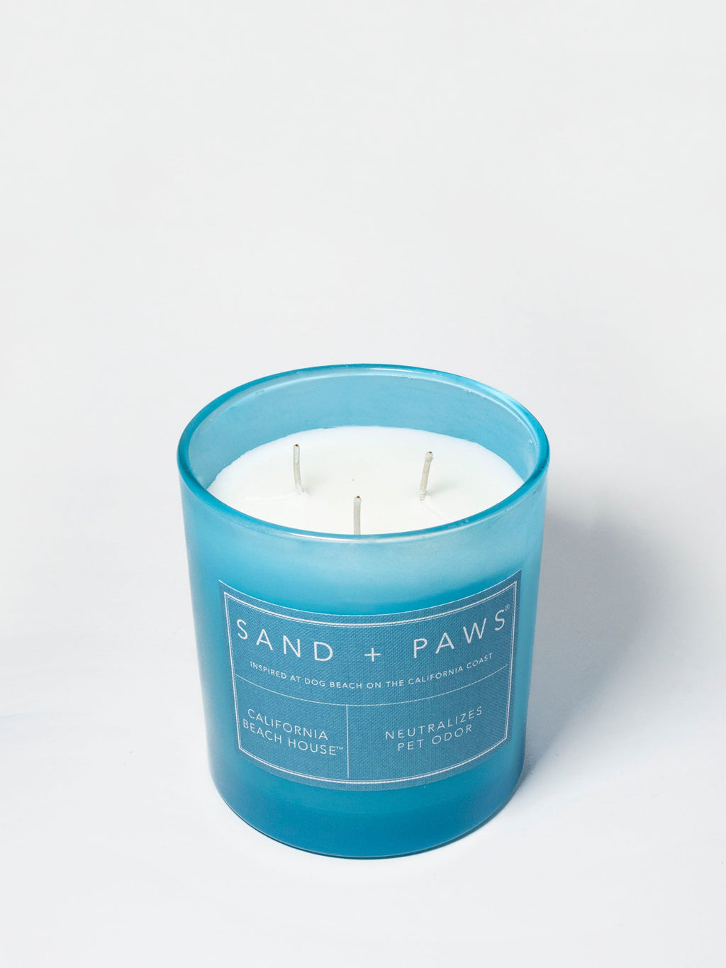 Premium Cozy Sand + Paws California Beach House 21 oz scented candle