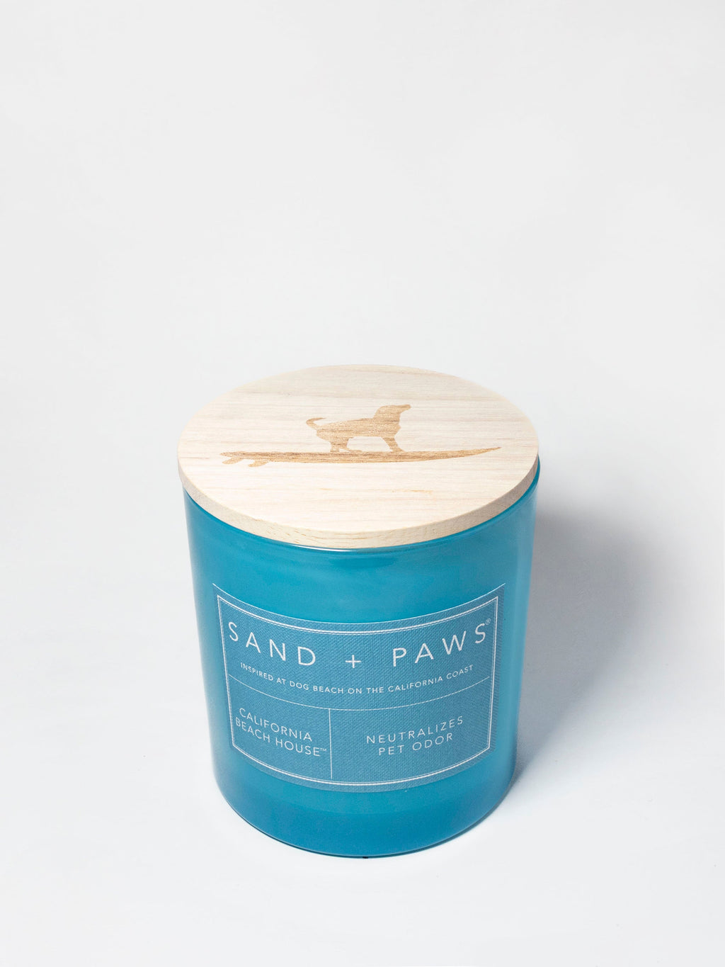 Premium Cozy Sand + Paws California Beach House 21 oz scented candle