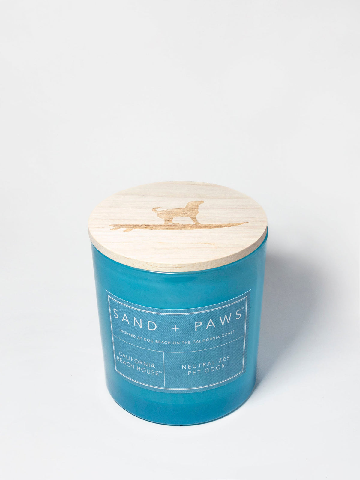 Premium Cozy Sand + Paws California Beach House 21 oz scented candle