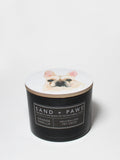 Premium Cozy Sand + Paws Orange Vanilla 12 oz scented candle