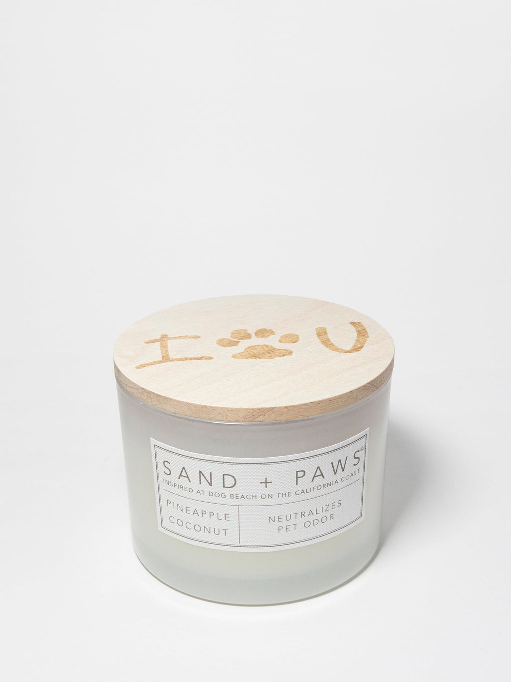 Premium Cozy Sand + Paws Pineapple Coconut 12 oz scented candle