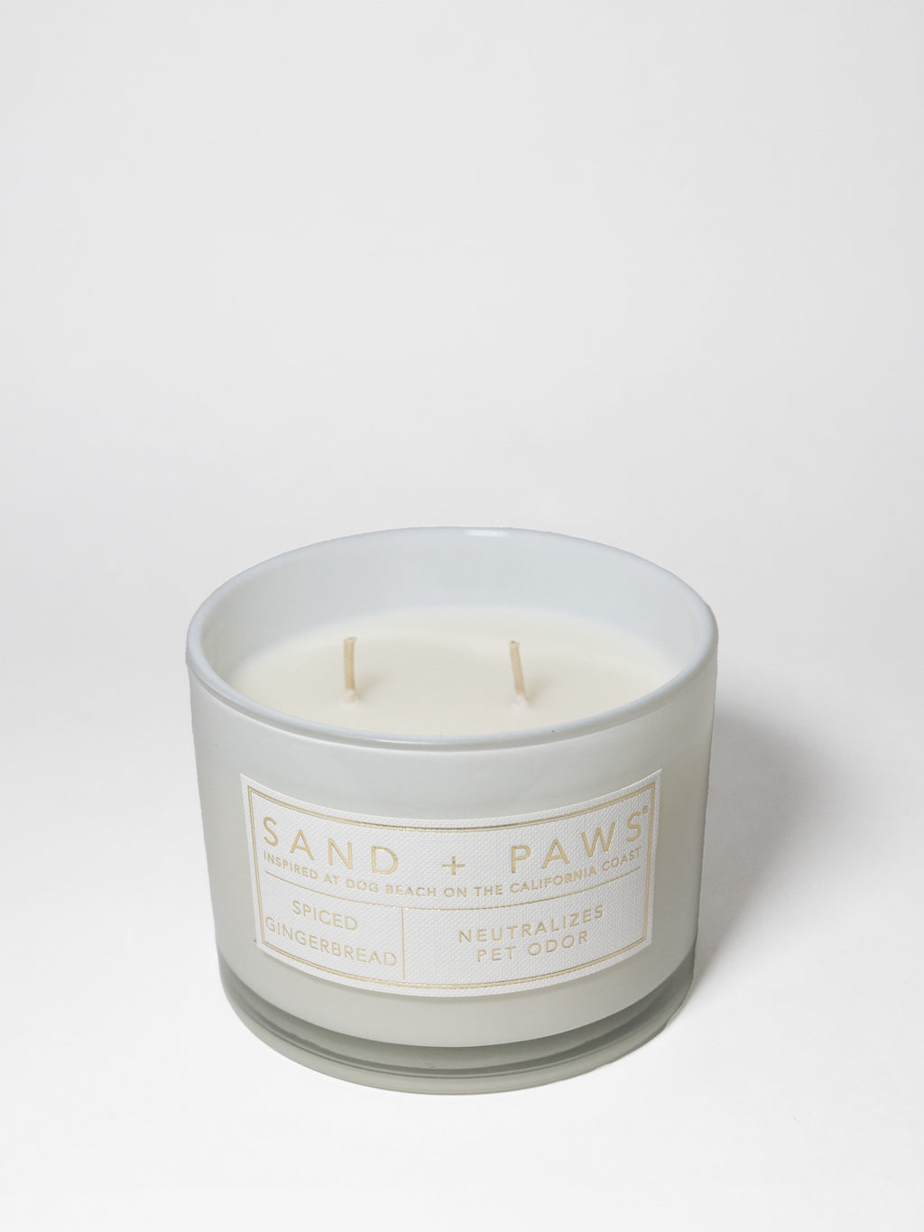 Premium Cozy Sand + Paws Spiced Gingerbread 12 oz scented candle